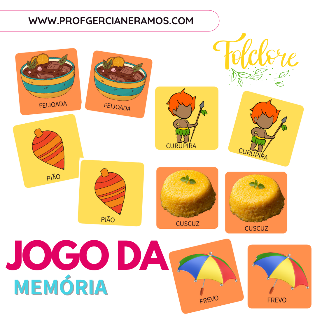 JOGO DA MEMÓRIA - FOLCLORE