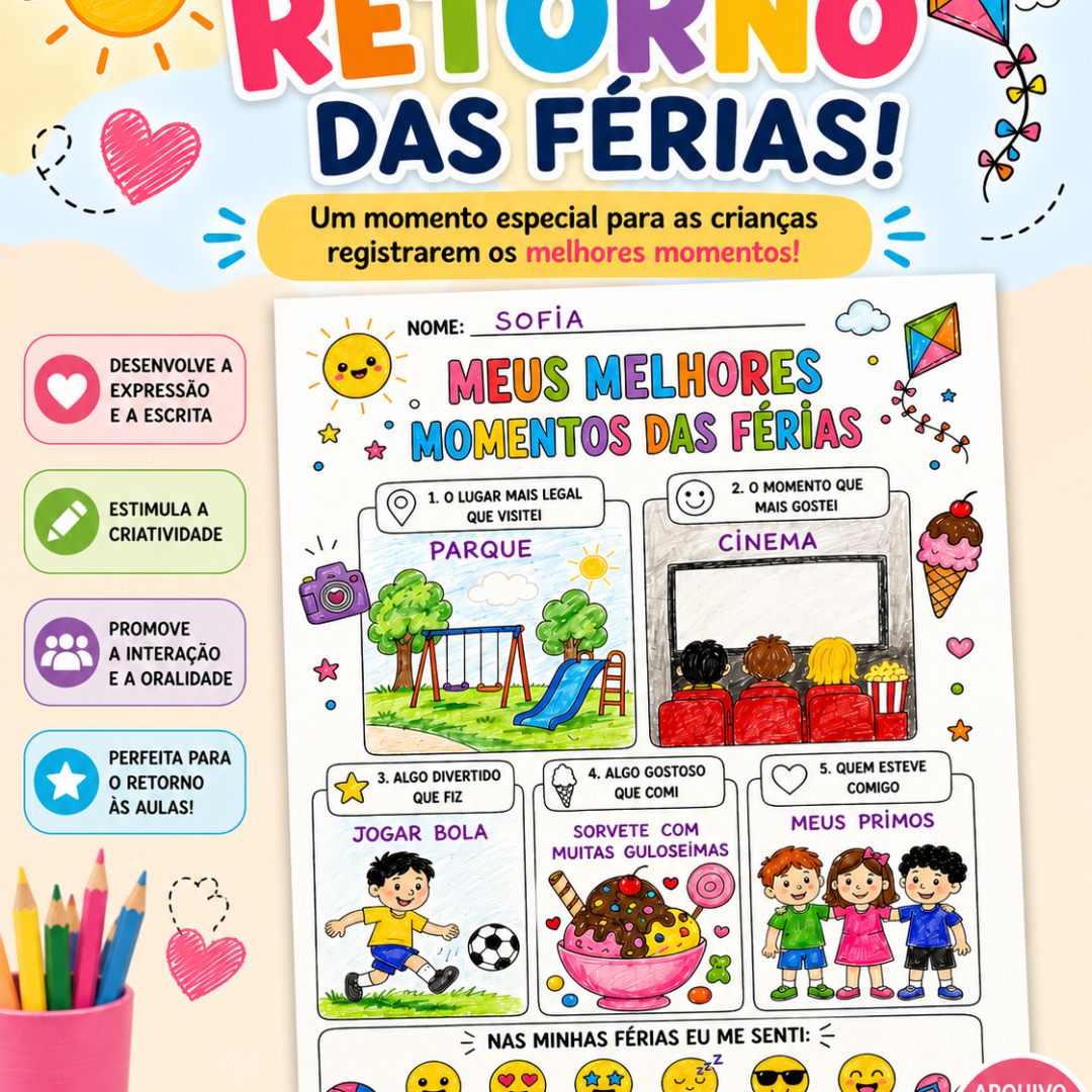 MINHAS FÉRIAS - PRETO E BRANCO E COLORIDO