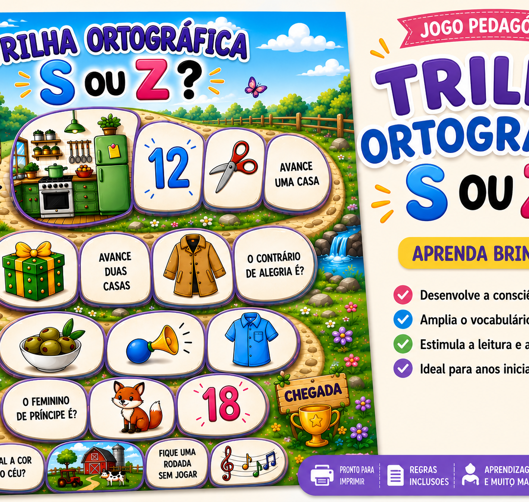 TRILHA ORTOGRÁFICA - S OU Z?
