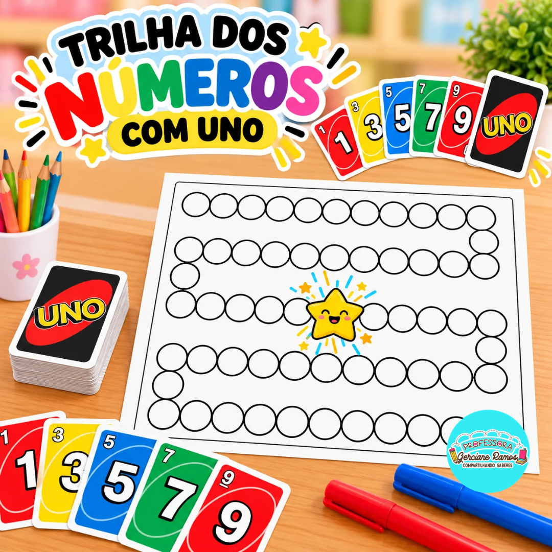 TRILHA DOS NÚMEROS COM UNO